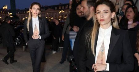 Wytworna Paris Jackson odsłania tatuaże na paryskim pokazie mody (ZDJĘCIA)
