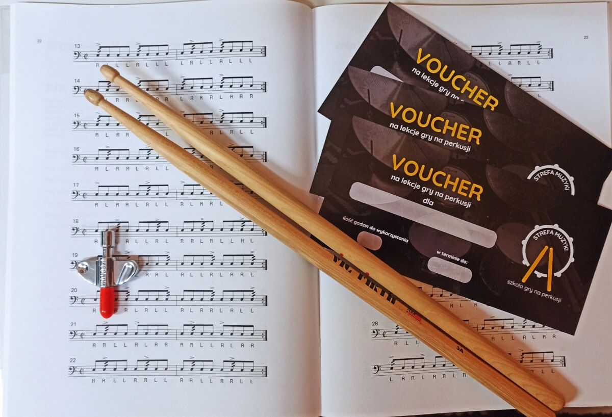 Voucher do szkoły gry na perkusji