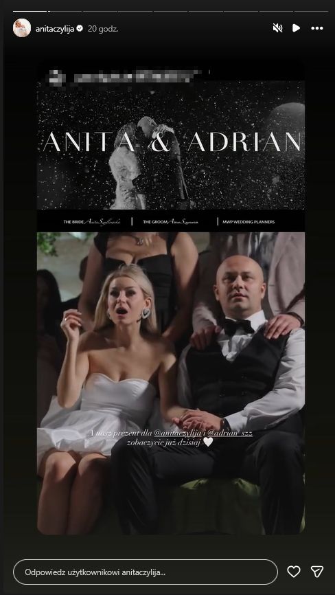 Tak wyglądał ślub Anity Szydłowskiej i Adriana Szymaniaka