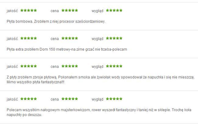 Sekretne życie paneli podłogowych, czyli magia komentarzy w markecie budowlanym 10