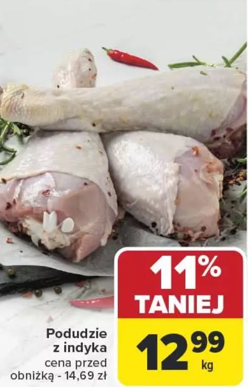 Podudzia z indyka kupisz w promocji w Lidlu i Carrefourze