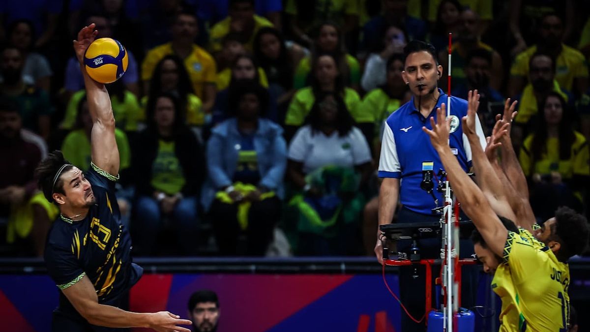 Materiały prasowe / Volleyball World / Mecz Ligi Narodów: Ukraina - Brazylia