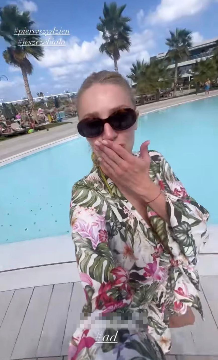 Martyna Gliwińska na wakacjach z synem Kazikiem