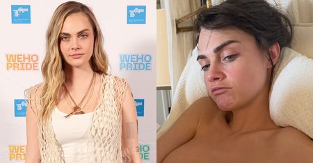 Cara Delevingne ZAPOZOWAŁA TOPLESS w łóżku! Piersi zasłoniła... PUCHATYM KOTEM (FOTO)