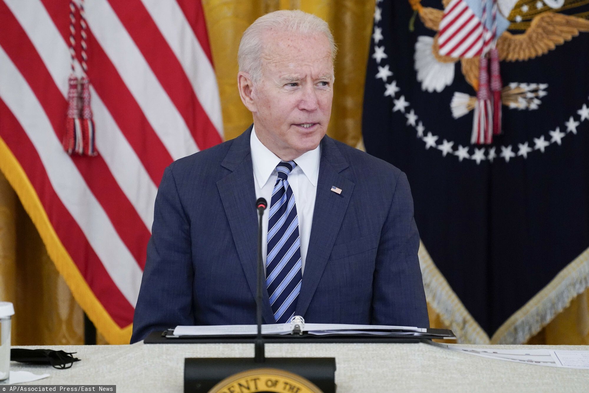 TemporaryPresident Joe Biden speaks during a meeting about cybersecurity, in the East Room of the White House, Wednesday, Aug. 25, 2021, in Washington. (AP Photo/Evan Vucci)AP