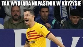 "Lewandowski się skończył". Zobacz memy po meczu Barcelony