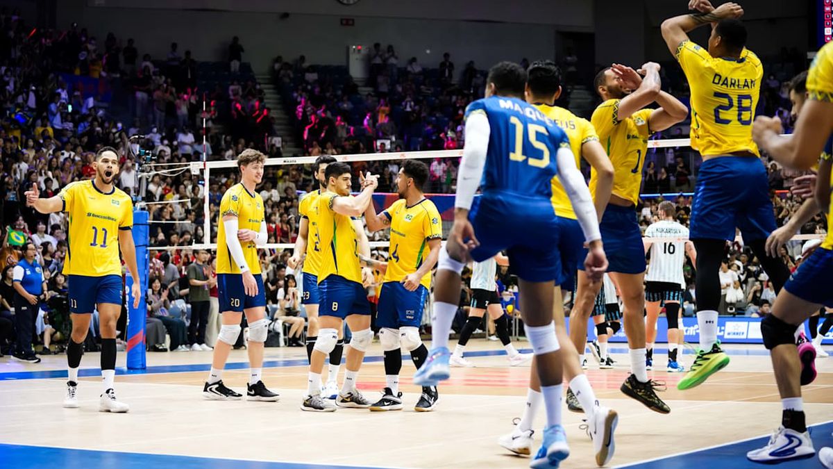Materiały prasowe / VolleyballWorld / Reprezentacja Brazylii siatkarzy