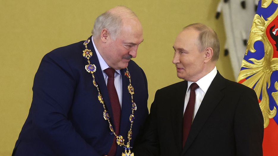 Alaksandr Łukaszenka i Władimir Putin