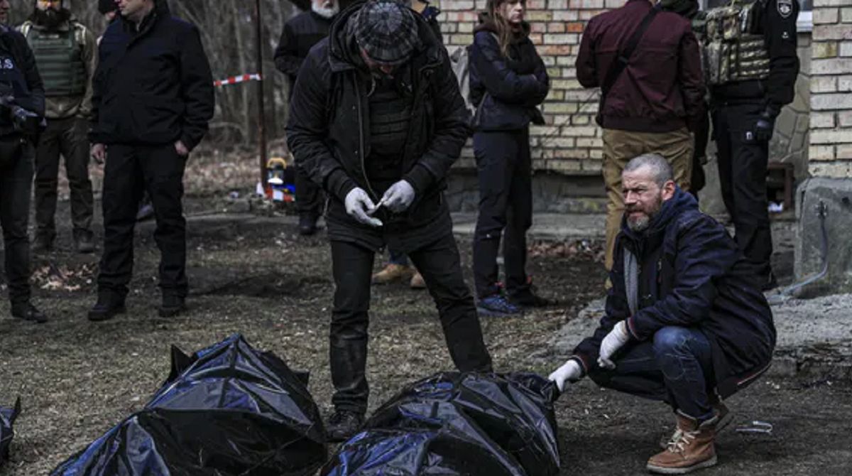 Pomagał mordować ludzi w Buczy. Jest w partii Putina