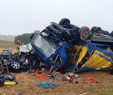 Tragiczny wypadek z ciężarówką. Jedna osoba nie żyje