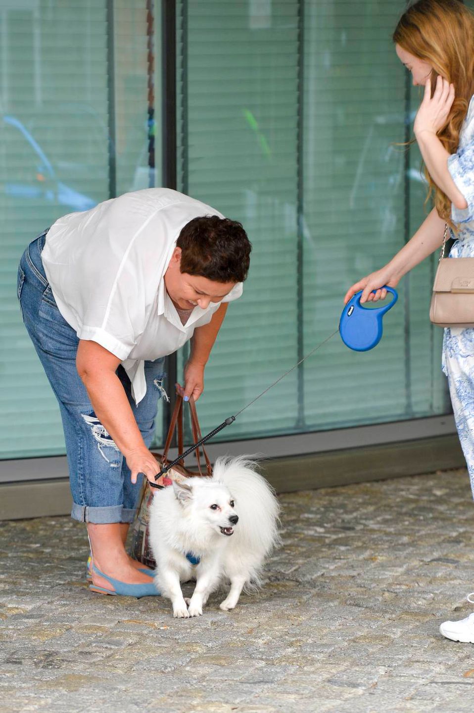 Dorota Wellman w prostej stylizacji