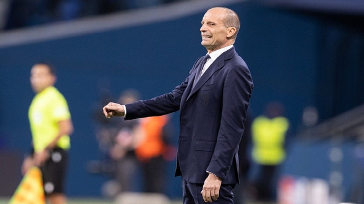 Massimiliano Allegri w czasie meczu Ligi Mistrzów