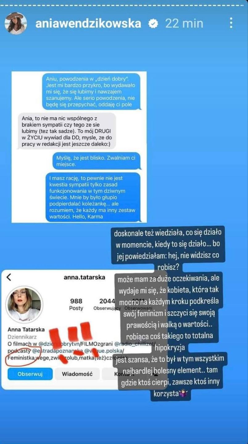 Anna Wendzikowska przypuszcza kolejny atak na swoją następczynię