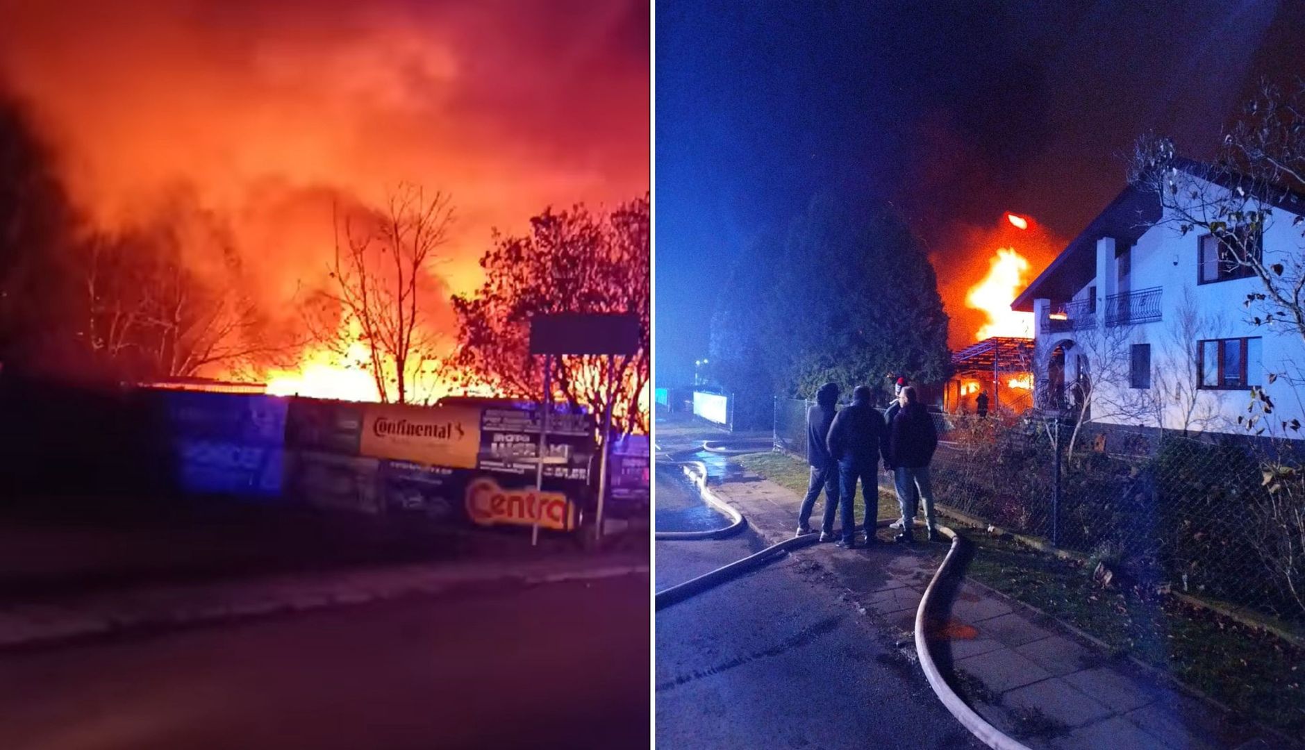 Sceny grozy pod Bydgoszczą. Strażacy wkroczyli do akcji. Słup ognia