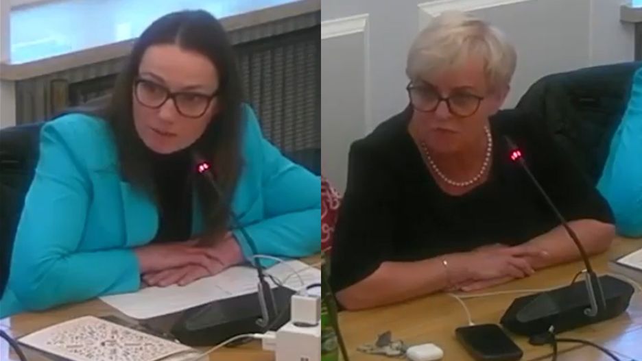 Posłanki KO: Jagna Marczułajtis-Walczak i Joanna Kluzik-Rostkowska