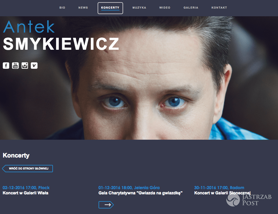 Antek Smykiewicz - Sylwester 2016 - odwołany występ w TVP