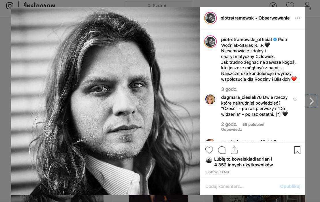 Piotr Stramowski wspomina Piotra Woźniaka-Staraka
