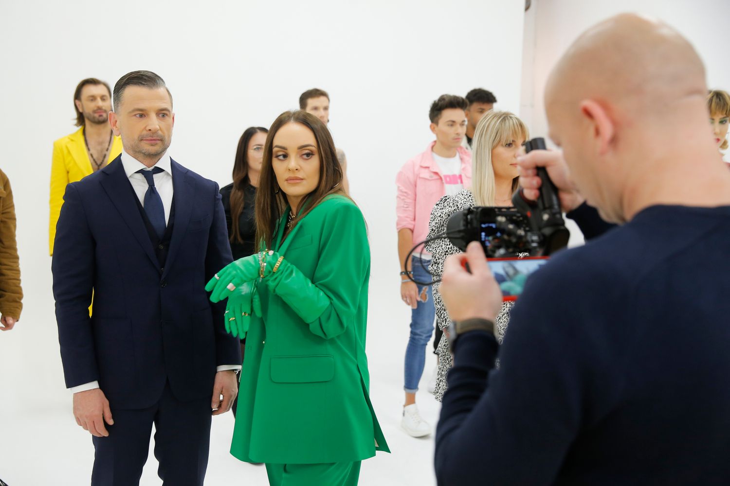 Sylwia Nowak na planie teledysku "Tacy sami"