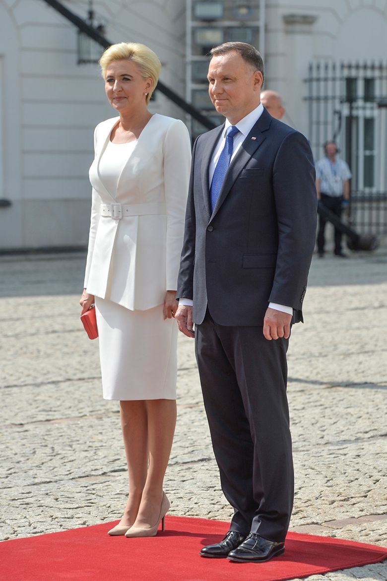 Agata Duda i Andrzej Duda na zaprzysiężeniu II kadencji