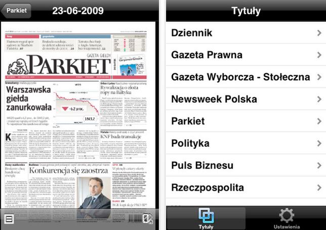 eGazety Reader – przegląd prasy na iPhonie 2