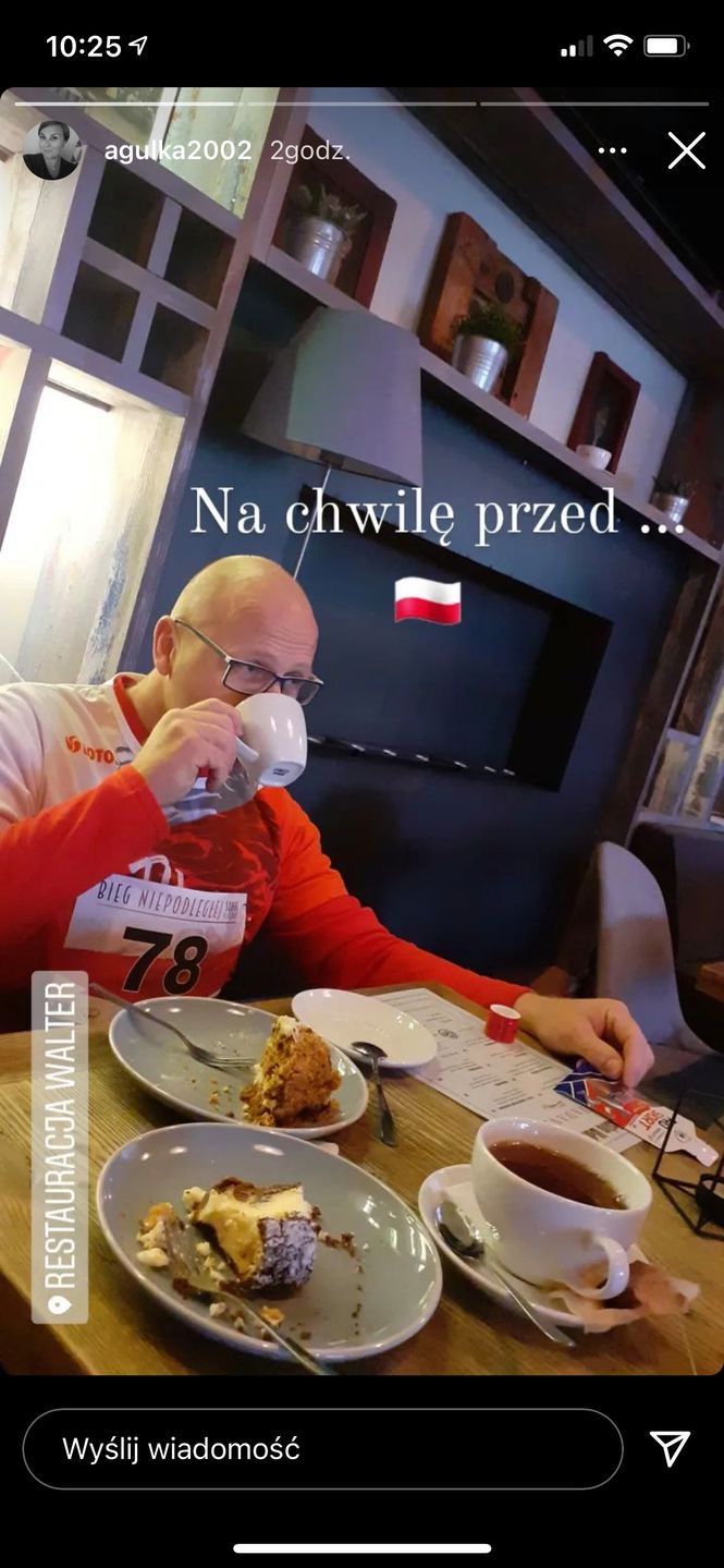 Partner Agnieszki Kubery - starszej siostry Anny Przybylskiej. Fot. InstaStories