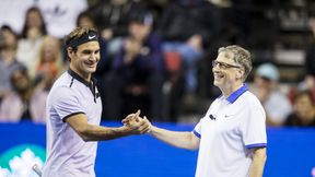 Roger Federer zagrał z Billem Gatesem dla dzieci