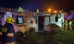 Tragiczny pożar w Łebie. Mężczyzna spłonął w domku holenderskim