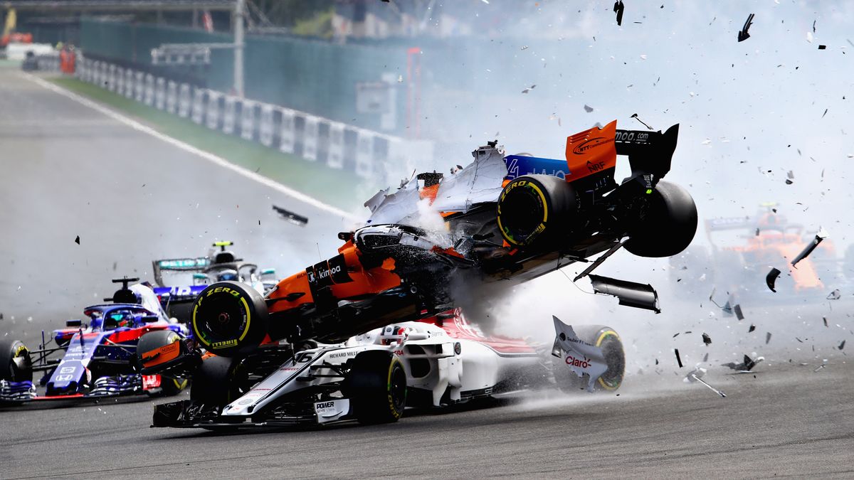 wypadek podczas Grand Prix Belgii
