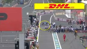 Bolid F1 jechał w tłum dziennikarzy! Absurdalna sytuacja w trakcie Grand Prix Azerbejdżanu [WIDEO]