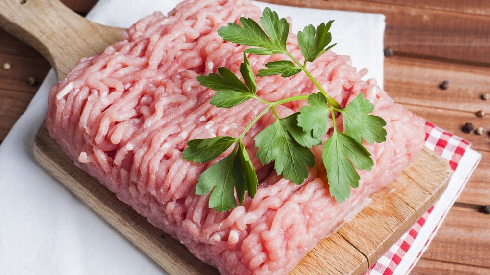 Surowe mielone mięso z indyka
