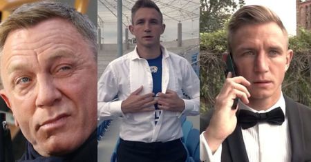 Tymczasem w polskiej piłce: Jakub Rzeźniczak myśli, że jest kolejnym Jamesem Bondem... Faktycznie podobny?