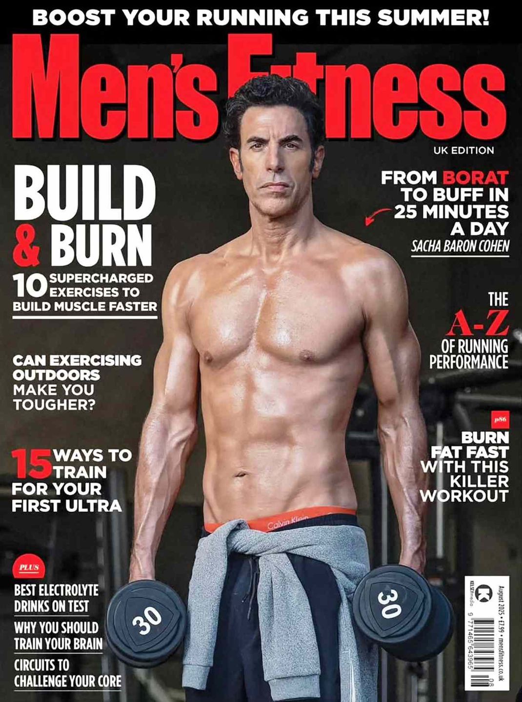 Sacha Baron Cohan w sesji dla "Men's Fitness"