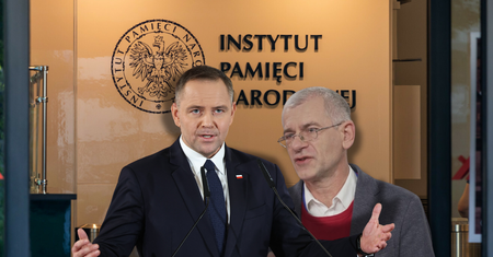 "Brutalne zwolnienia" w IPN. "Roześmiały się na spotkaniu z Nawrockim"