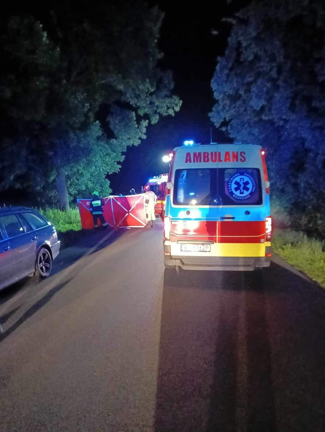 Tragiczny wypadek w nocy 