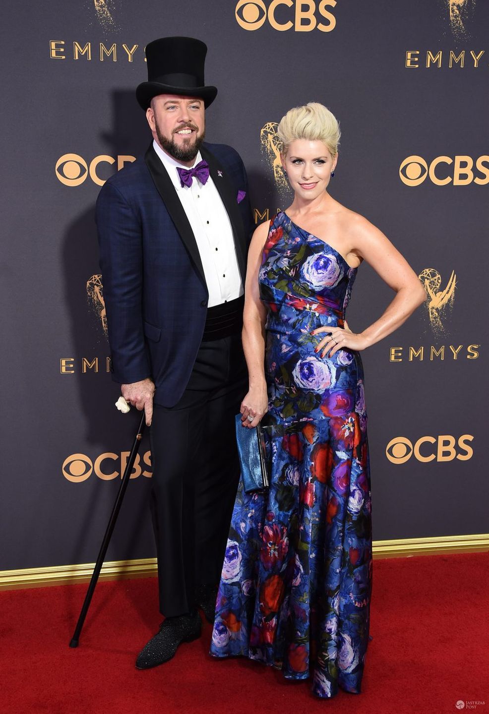 Chris Sullivan z żoną, The Knick - Emmy 2017