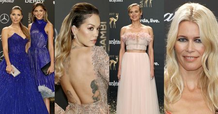 Zjawiskowe kreacje na gali w Berlinie: Rita Ora, Claudia Schiffer, Diane Kruger... (ZDJĘCIA)