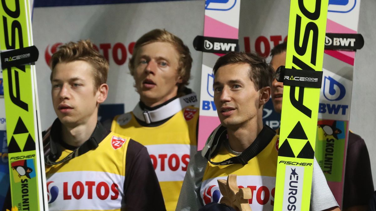 Na zdjęciu od lewej: Aleksander Zniszczoł, Dawid Kubacki, Kamil Stoch i Piotr Żyła