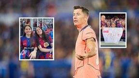 Piękne obrazki. Kibice Barcelony dziękują Lewandowskiemu