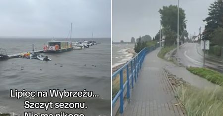 "Nie ma nikogo". Ponure obrazki nad Bałtykiem