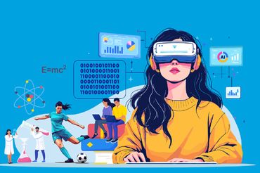 Ilustracja raportu "Młodzi i przyszłość" 