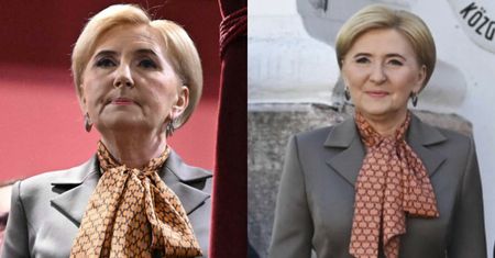 Agata Duda celebrowała Dzień Przyjaźni Polsko-Węgierskiej w fikuśnej APASZCE. Modnie?