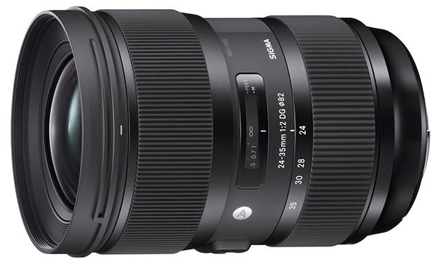 Sigma 24-35 mm f/2 DG HSM widok bok