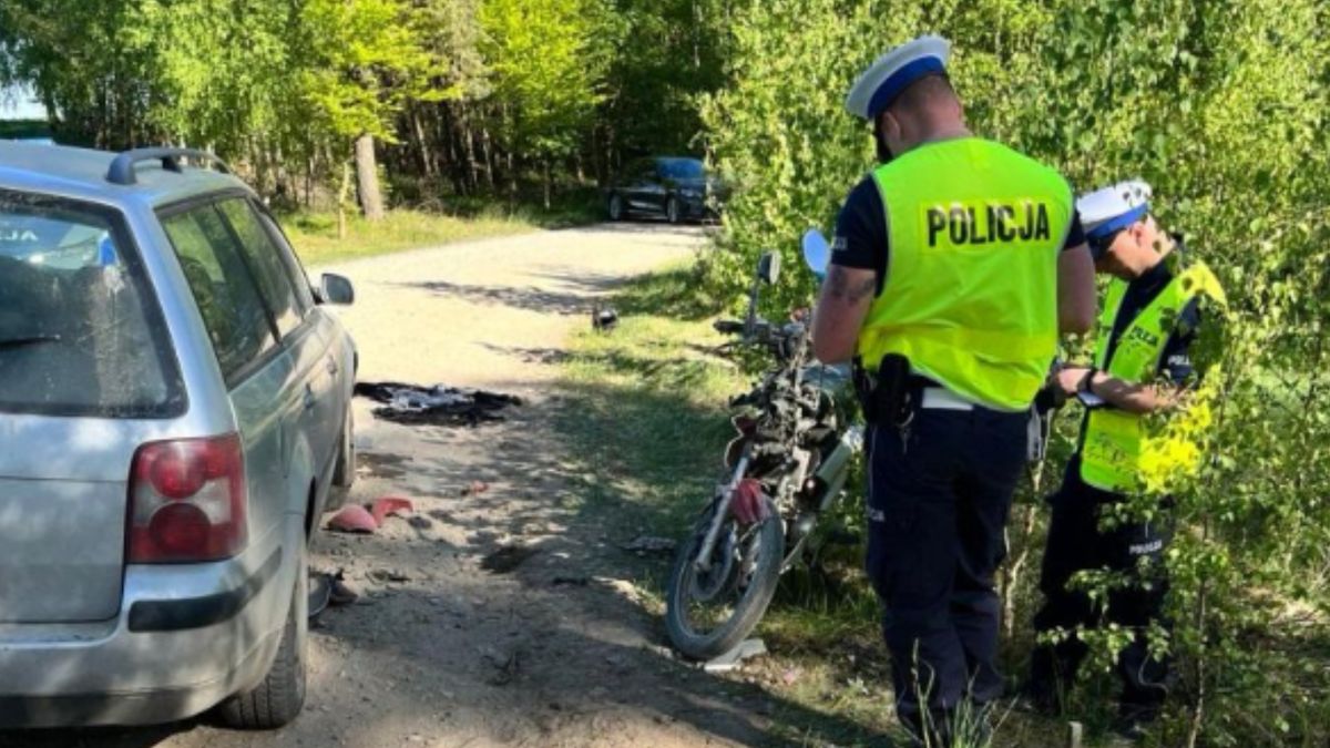 13-latek kierujący motorowerem zderzył się z samochodem
