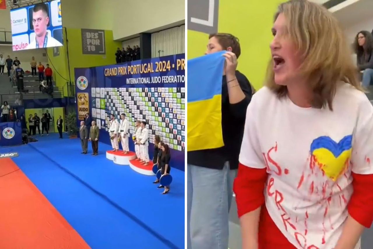 Judo Grand Prix in Portugal disrupted by protests over Russian athletes' alleged military ties