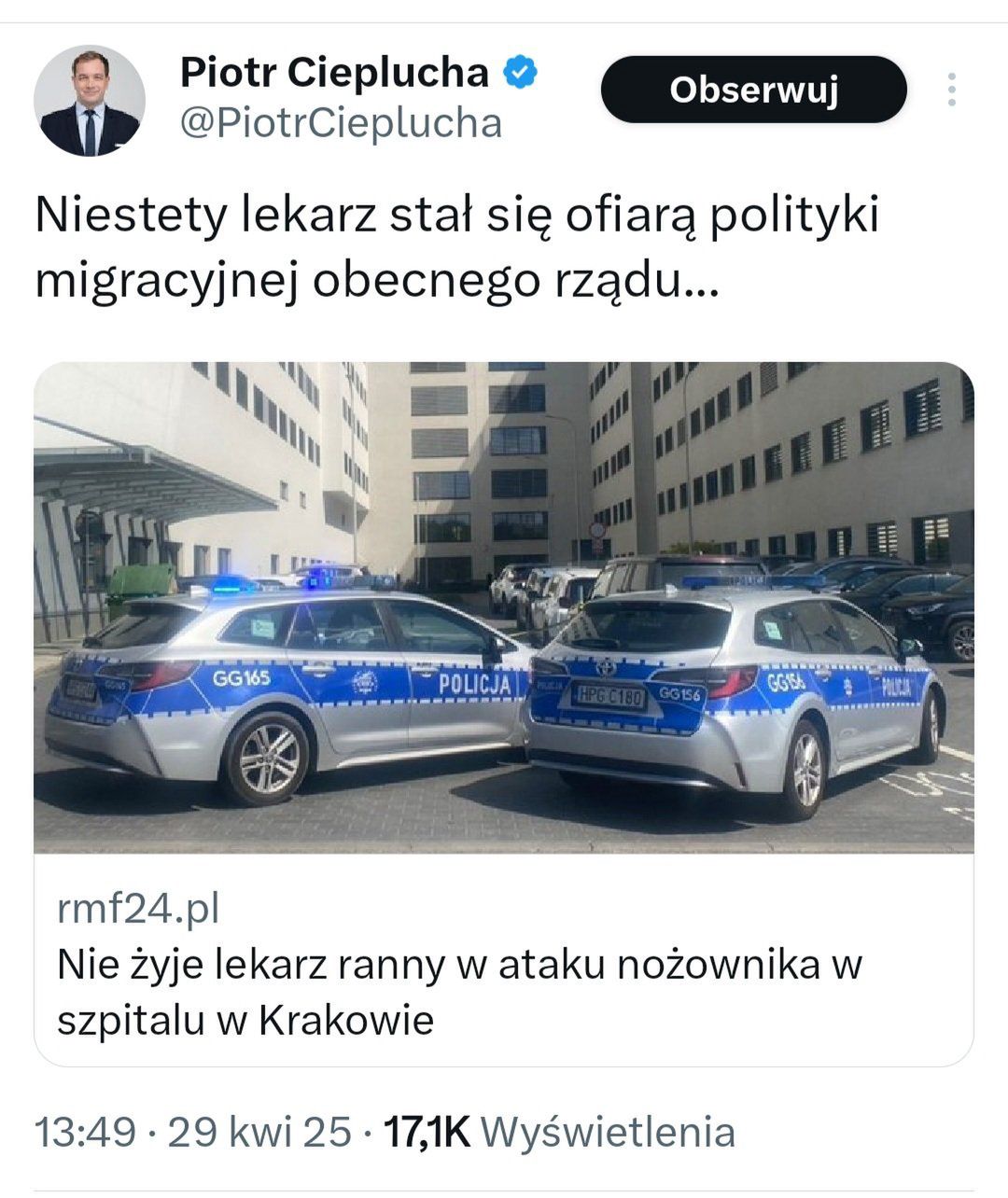 Pierwszy wpis Ciepluchy
