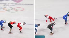 Polak już leżał. Trybuny buczały po tym, co stało się później