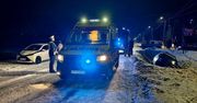 Podkarpackie: Wyprzedzanie zakończone wypadkiem i lądowaniem w rowie