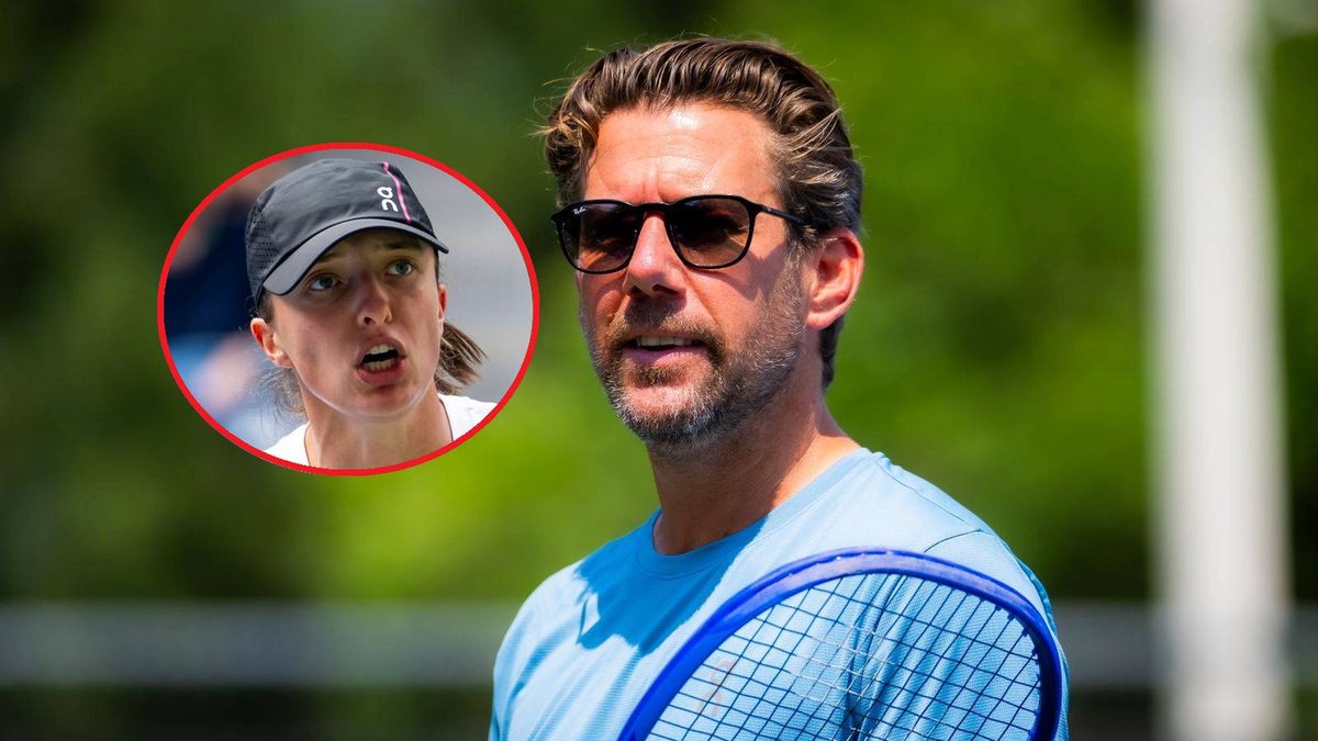 Getty Images / Robert Prange / Na dużym zdjęciu Wim Fissette, na małym Iga Świątek