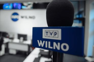 Mikrofon z logo TVP Wilno, fot.TVP