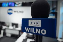 Mikrofon z logo TVP Wilno, fot.TVP